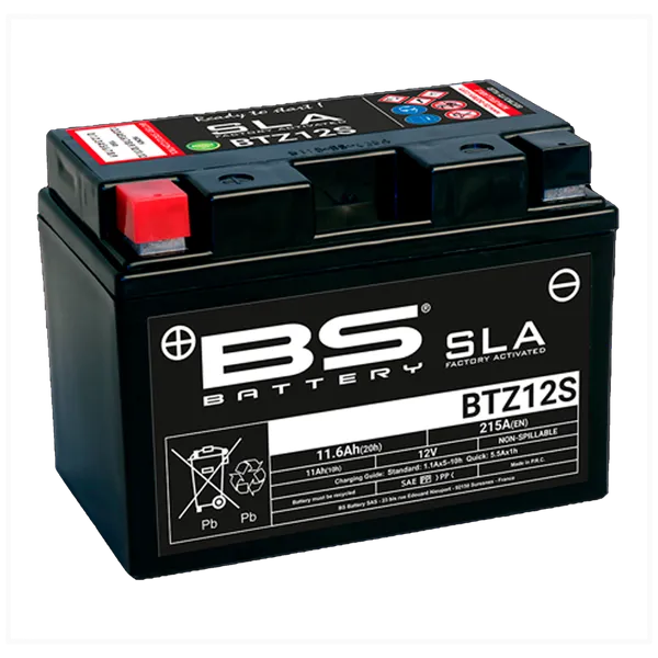 Batería para Moto BS SLA BTZ12S XP560 XTZ1200